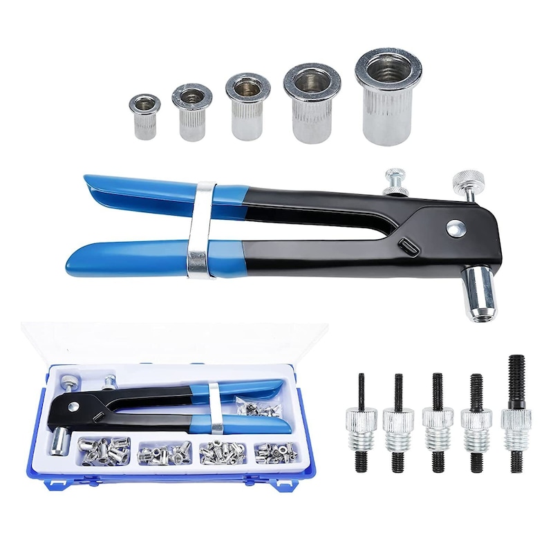 Buy Ozoffer 107pc Riveter Nut Nutsert Tool Rivnut Gun Wrench Nuts ...