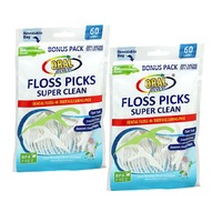 Ozoffer 120PCS Oral Fusion Super Clean Floss Picks Dental Care