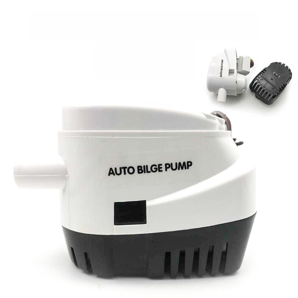 Ozoffer 12V Boat Automatic Bilge Water Pump 750GPH Marine Submersible Float Switch 