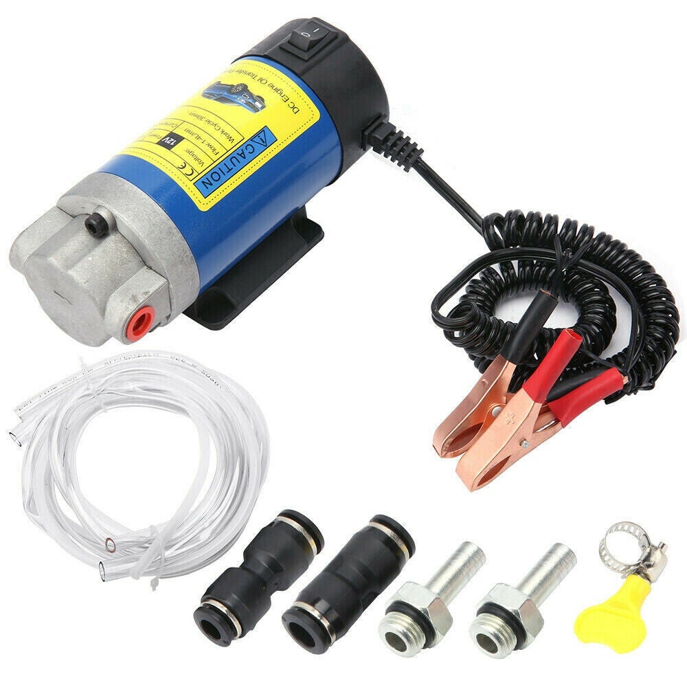 Ozoffer 12V Portable Electric Oil Transfer Extractor Fluid Suction Pump Diesel Siphon 