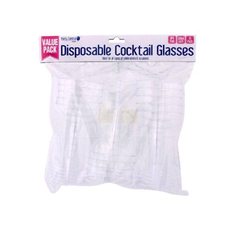 Buy Ozoffer 15pcs Disposable Cocktail Glasses 120ml Plastics Cups Party