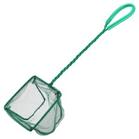Ozoffer 1Pcs 15CM Nylon Fishing Net Metal Handle Scoop Mesh Fish Catching Trap Pet
