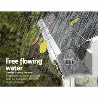 Ozoffer 10pcs Gutter Guard DIY Aluminium Deluxe Leaf Mesh Keeps The Leafs Out 100cm x 20cm