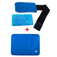 Ozoffer 1x Reusable Microwaveable Hot/ Cold Gel Wrap Packs & 1x Cooling Gel Pad