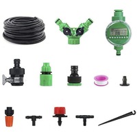 Ozoffer 202PC 50M Hose Garden Irrigation System Timer Plant Watering DIY Micro Drip Kits