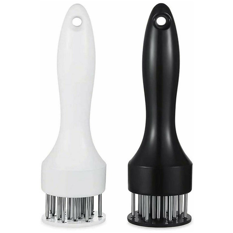 Ozoffer 21 Needles Meat Tenderizer Hammer Pin FZ Stainless Steel Beef Meat BLACK & WHITE