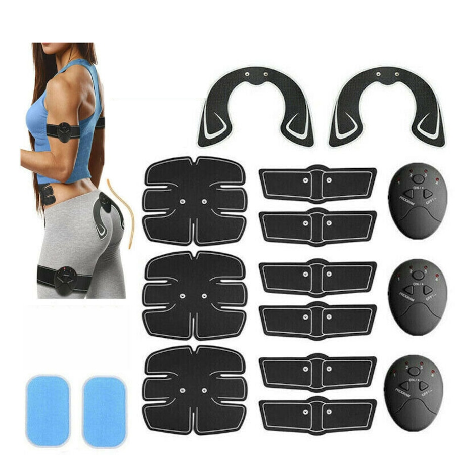 Ozoffer 22PCS EMS Muscle Stimulator Training Gear ABS Ultimate Hip Trainer Body Exercise