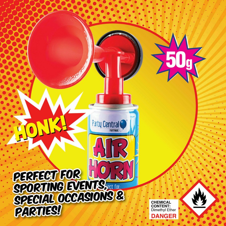 Ozoffer 2x Air Horn Sporting Events Special Occasions Parties Fun Loud 50g