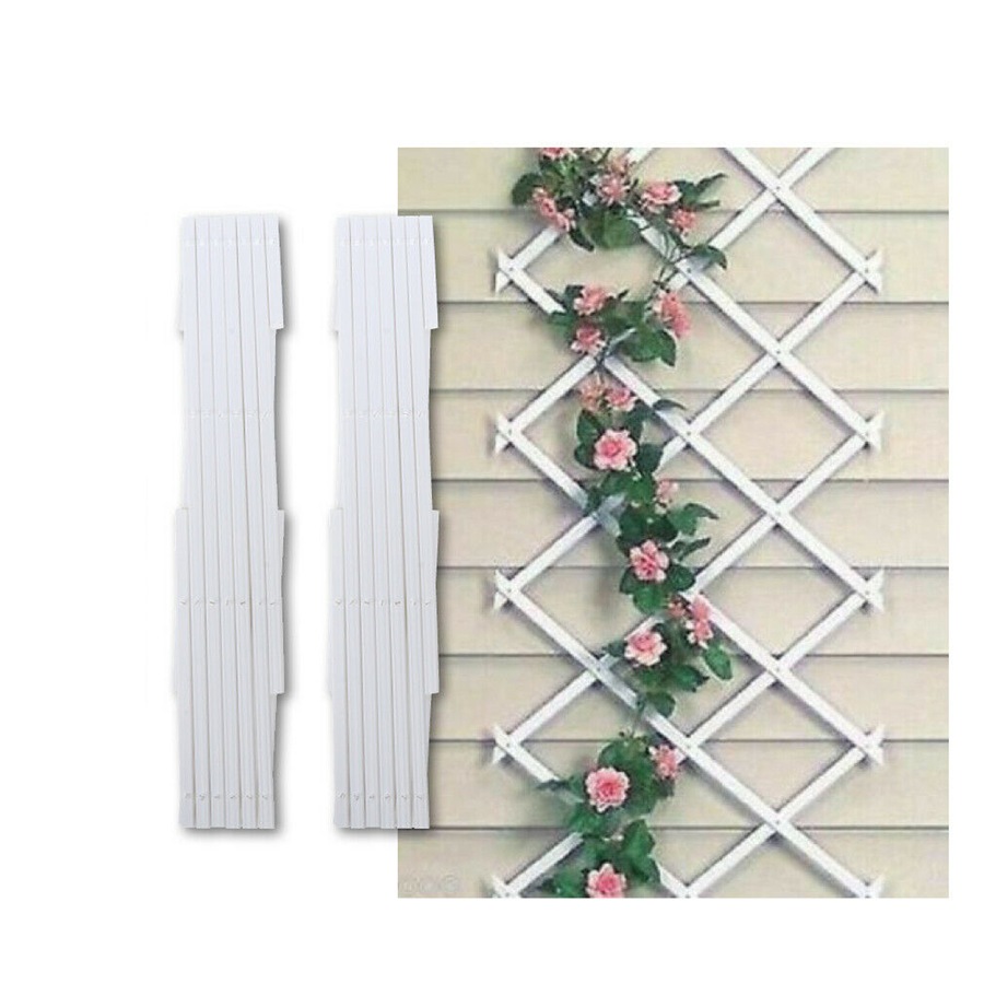 Ozoffer 2x Expanding Trellis Plant Support Expands To - 1.8m x 40cm White
