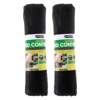 Ozoffer 2X Garden Greens庐 Weed Control Mat Breathable Mesh Garden Landscaping 6m