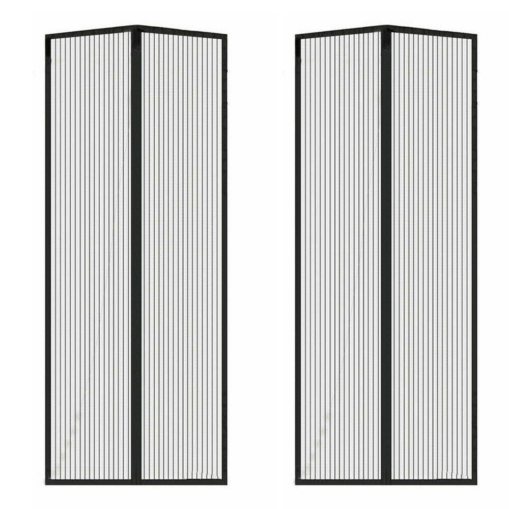Ozoffer 2x Mesh Magnetic Fly Screen Mosquito Bug Door Curtain Hands Free