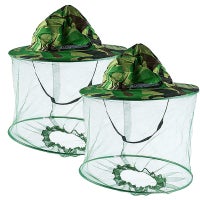 Ozoffer 2X Mosquito Insect Net Mesh Hat UV Protector Fly Bee Bug