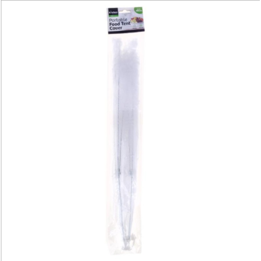 Ozoffer 2x Net Mesh Umbrella Food Cover Foldable Collapsible 45cm Lace Insect Fly Tent