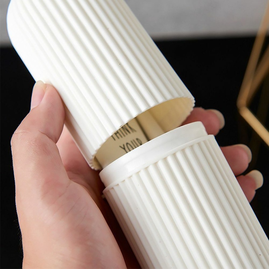 Ozoffer 2x Portable Toothbrush Paste Holder Case Covered Travel Tooth Brush Box