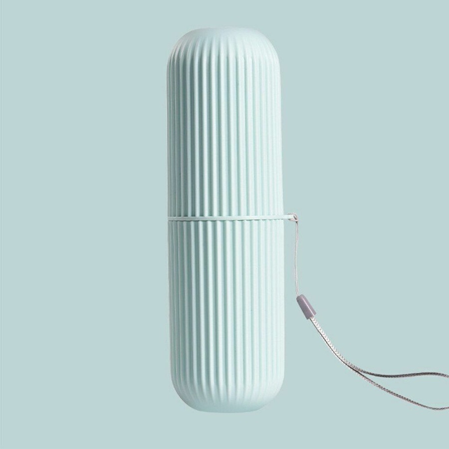 Ozoffer 2x Portable Toothbrush Paste Holder Case Covered Travel Tooth Brush Box