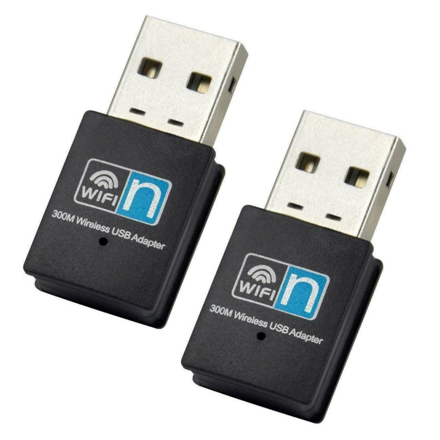 Ozoffer 2x USB Wireless N WiFi Adapter Dongle Network LAN Card 802.11n 300Mbps Win10