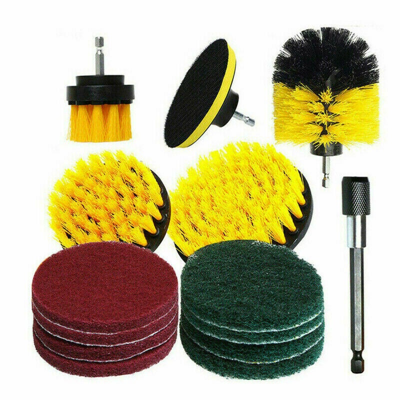 Ozoffer 30PC Drill Brush Tub Clean Electric Grout Power Scrubber Cleaning Combo Tool