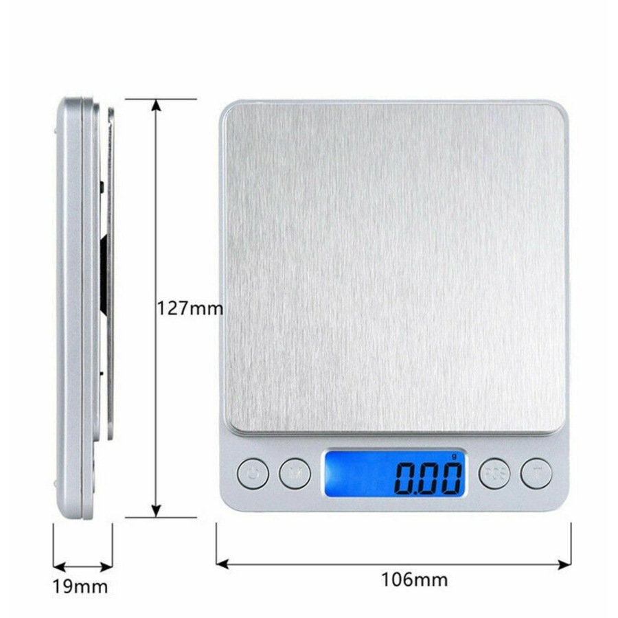 Ozoffer 3kg/0.1g Kitchen Digital Scale LCD Electronic Balance Food Weight Postal Scales