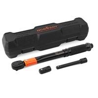 Ozoffer 3Pc 1/4" Drive Click Torque Wrench Ratchet Socket with Adaptor Extension