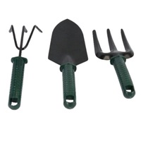 Ozoffer 3PCS Gardening Hand Tool Set Cultivator Fork Trowel Kit Garden Farming Comfort