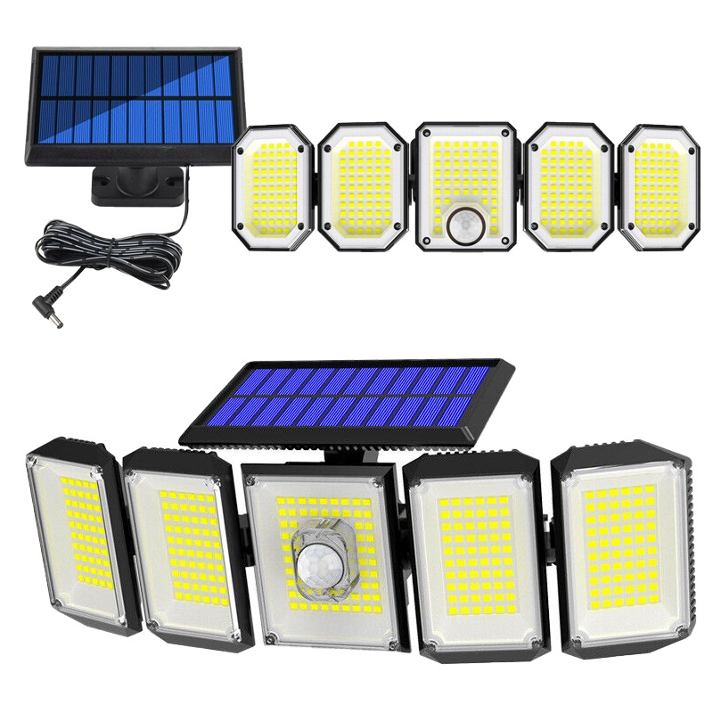 Buy Ozoffer 4 Head 300 LED Solar Lights Street Motion Sensor Light ...