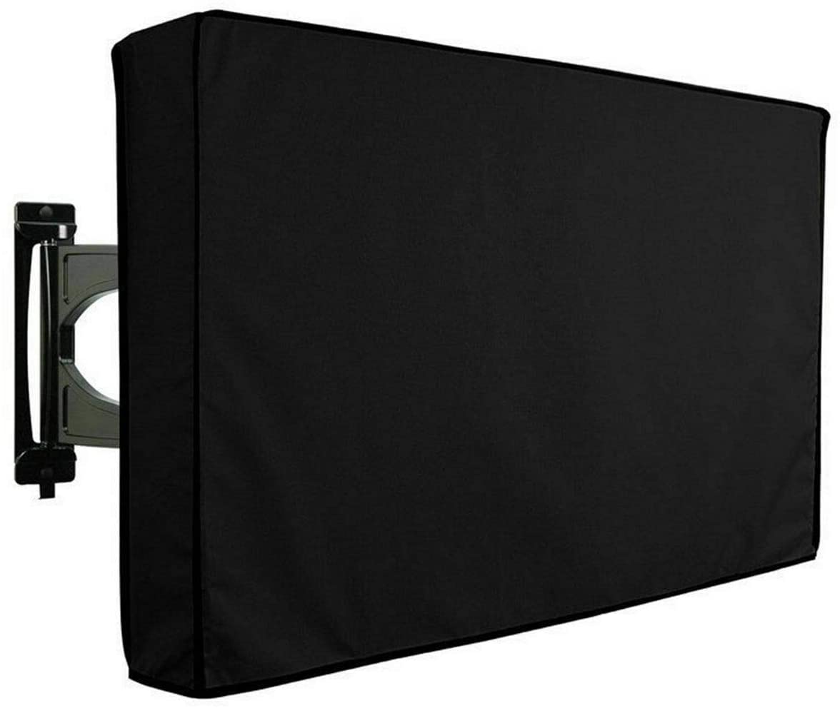 Ozoffer 60'- 65' Inch Waterproof TV Cover Outdoor Patio Flat Television Protector Black