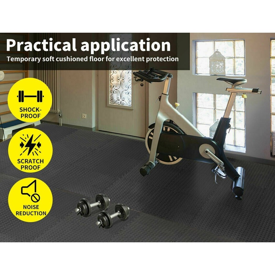 Ozoffer 6PCS x Interlocking Heavy Duty EVA Foam Gym Flooring Floor Mat