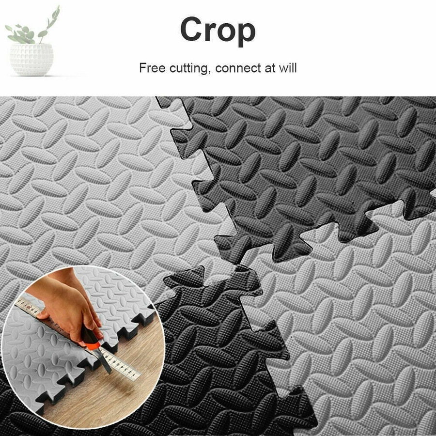 Ozoffer 6PCS x Interlocking Heavy Duty EVA Foam Gym Flooring Floor Mat