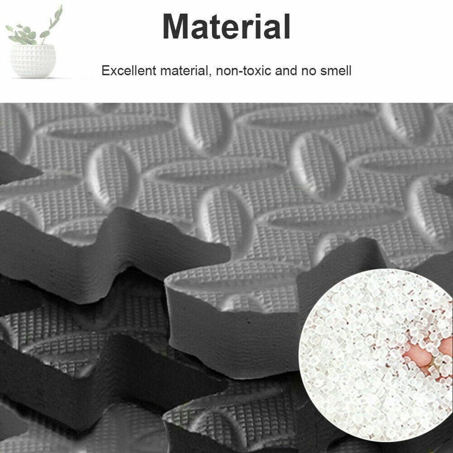 Ozoffer 6PCS x Interlocking Heavy Duty EVA Foam Gym Flooring Floor Mat