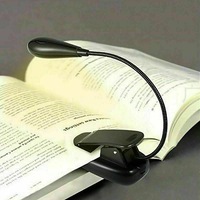 Ozoffer 7 LED Reading Light USB Rechargeable Clip On Bed Book Reading Lamp Stand Light