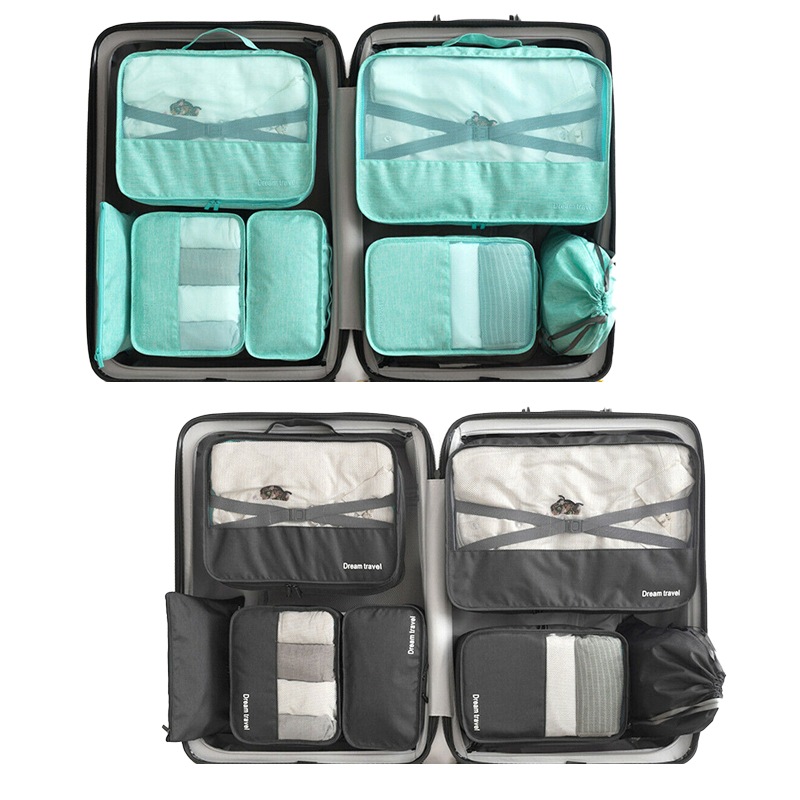 Buy Ozoffer 7Pcs Luggage Organiser Packing Cubes Travel Pouches Clothes
