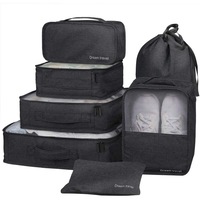 Ozoffer 7Pcs Packing Cubes Travel Pouches Luggage Organiser Clothes Suitcase Storage Bag