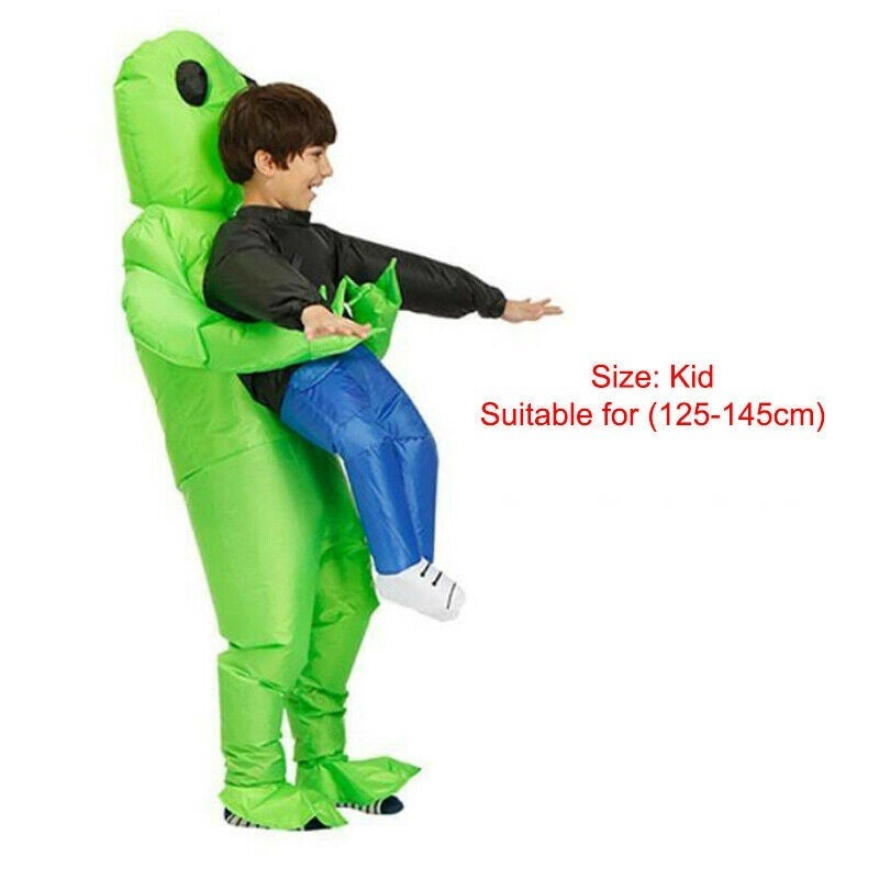 Buy Ozoffer AU Scary Halloween Green Alien Inflatable Kid Costume Blow