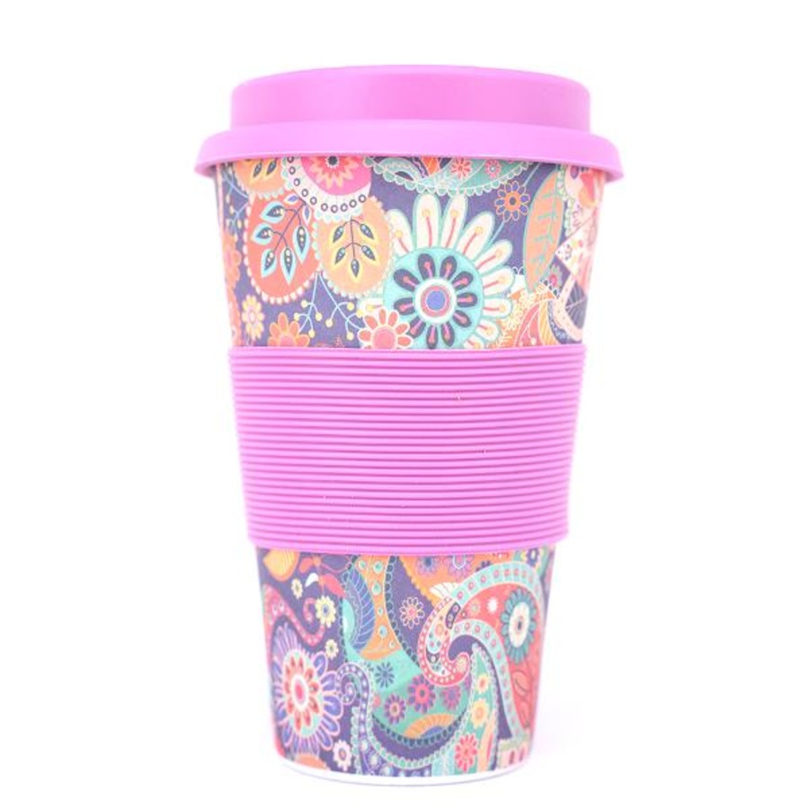 Ozoffer Bamboo Fibre Keep Cup Assorted Designs 400mL
