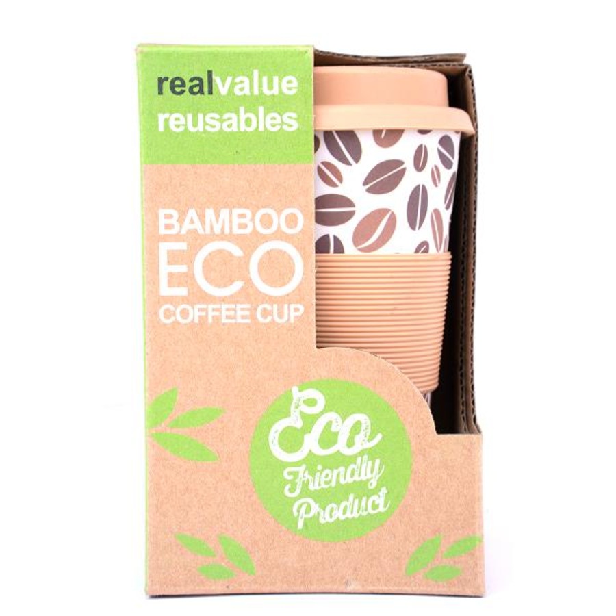 Ozoffer Bamboo Fibre Keep Cup Assorted Designs 400mL