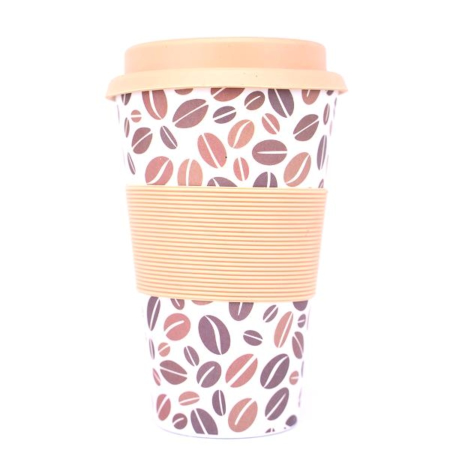 Ozoffer Bamboo Fibre Keep Cup Assorted Designs 400mL