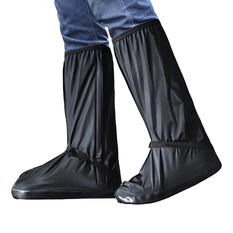 Ozoffer Black Waterproof Boot Gear Reusable Overshoe Rain Shoe Covers Anti slip