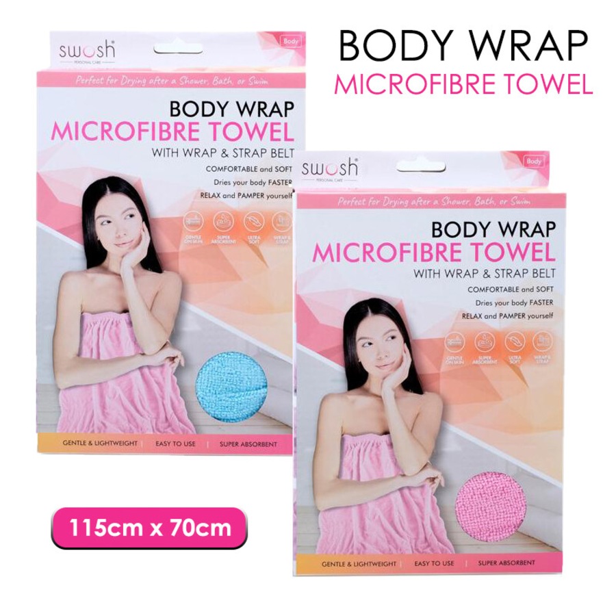 Ozoffer Body Wrap Towel Drying Wrap Quick Dry Super Absorbent Bath Spa Pool Soft