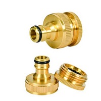 Ozoffer Brass Garden Hose Tap Connector Nozzle Quick Connect Adapter Universal Pipe