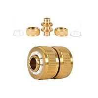 Ozoffer Brass Hose Connector - 12mm Extend & repair hoses Garden Hose joiner
