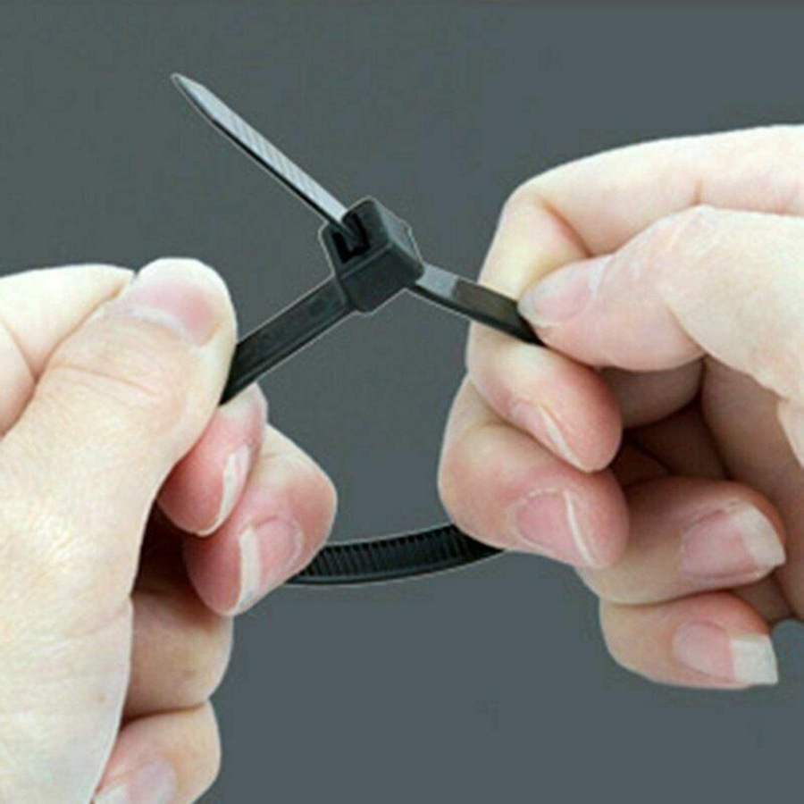 Ozoffer Cable Ties Zip Ties Nylon UV Stabilised Bulk Black Cable Tie 200x