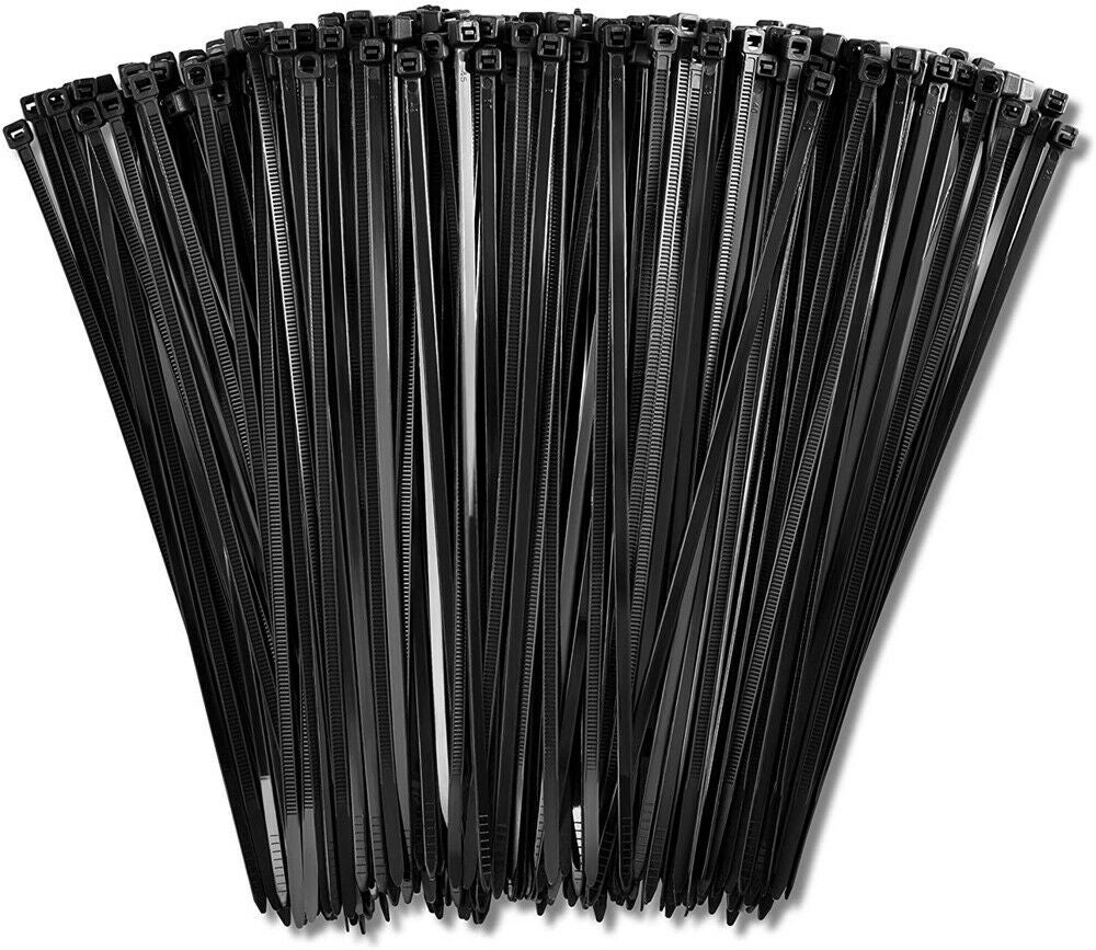 Ozoffer Cable Ties Zip Ties Strong Nylon UV Stabilised 200x Bulk Black Cable Tie 4x200mm
