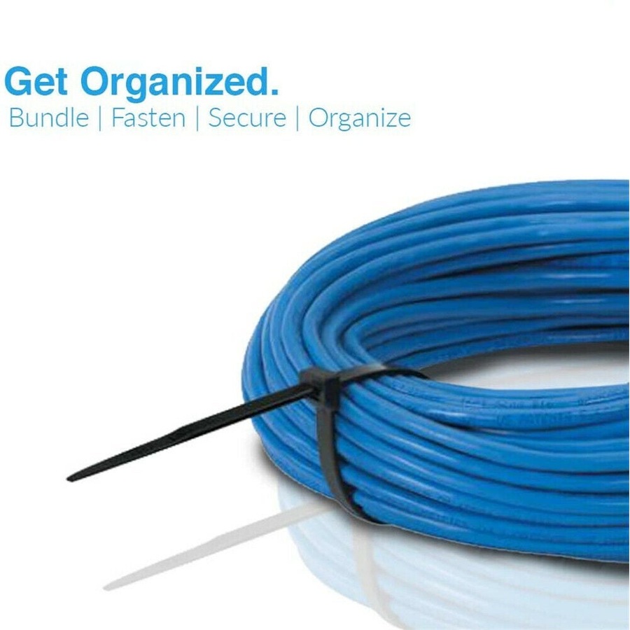 Ozoffer Cable Ties Zip Ties Strong Nylon UV Stabilised 200x Bulk Black Cable Tie 4x200mm