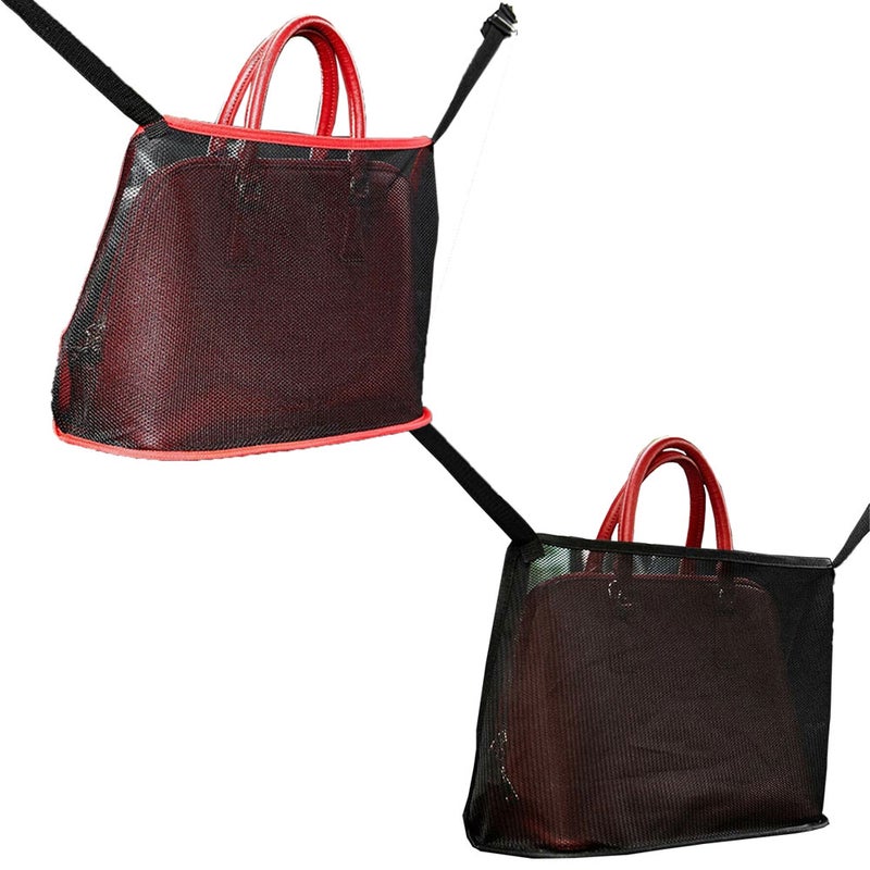 Buy Ozoffer Car Net Pocket Handbag Holder Between Seat Side Gap Storage  Mesh Organizer Bag - MyDeal