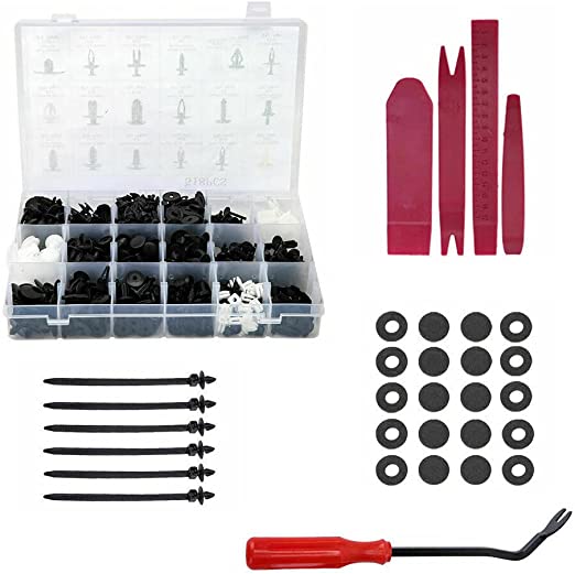 Ozoffer Car Plastic Clips Bumper Fender Trim Mixed Rivet Door Panel Fasteners 550Pcs