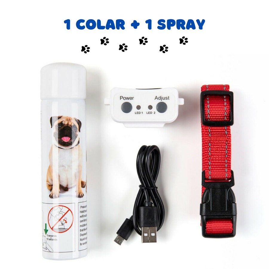 Ozoffer Citronella Anti Bark Spray Rechargeable Collar Dog Training Stop Barking Humane