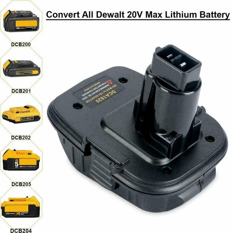 1x Adapter Convert Black and Decker 20v (Not Old 18v) Battery To Dyson V6  Vacuum