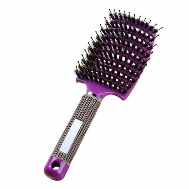 Ozoffer Detangle Nylon Boar Bristle Brush Hairbrush Smooth Hair Head Scalp Massage Comb