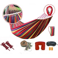 Ozoffer Double Hanging Hammock Outdoor Garden Travel Beach Swinging Bed