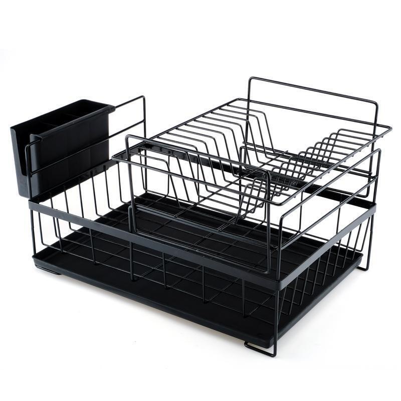 Buy Ozoffer Double Tier Dish Drying Rack With Cutlery Holder Drip Tray